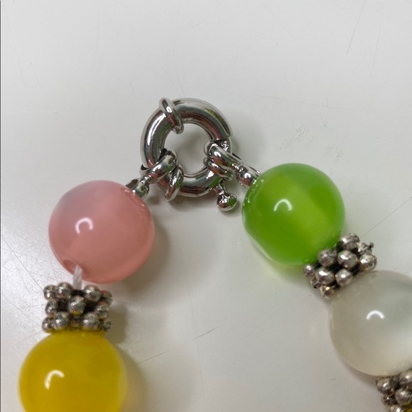 Colorful Vintage Glass Beaded Necklace and Bracelet Set‎ - Picture 6 of 8